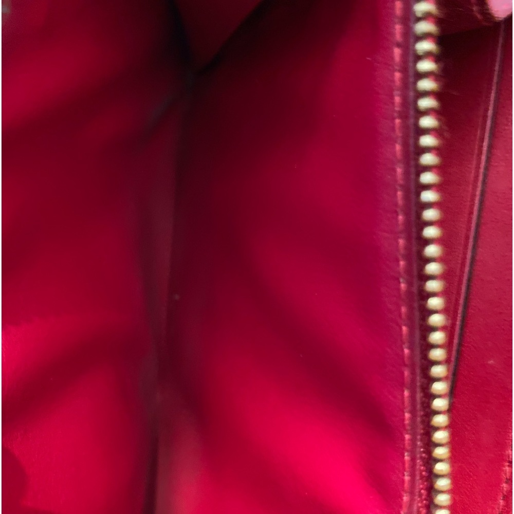 685208N Louis Vuitton Wallet Long Porte Feuille Sarah Rouge Monogram Vernis - Picture 7 of 7